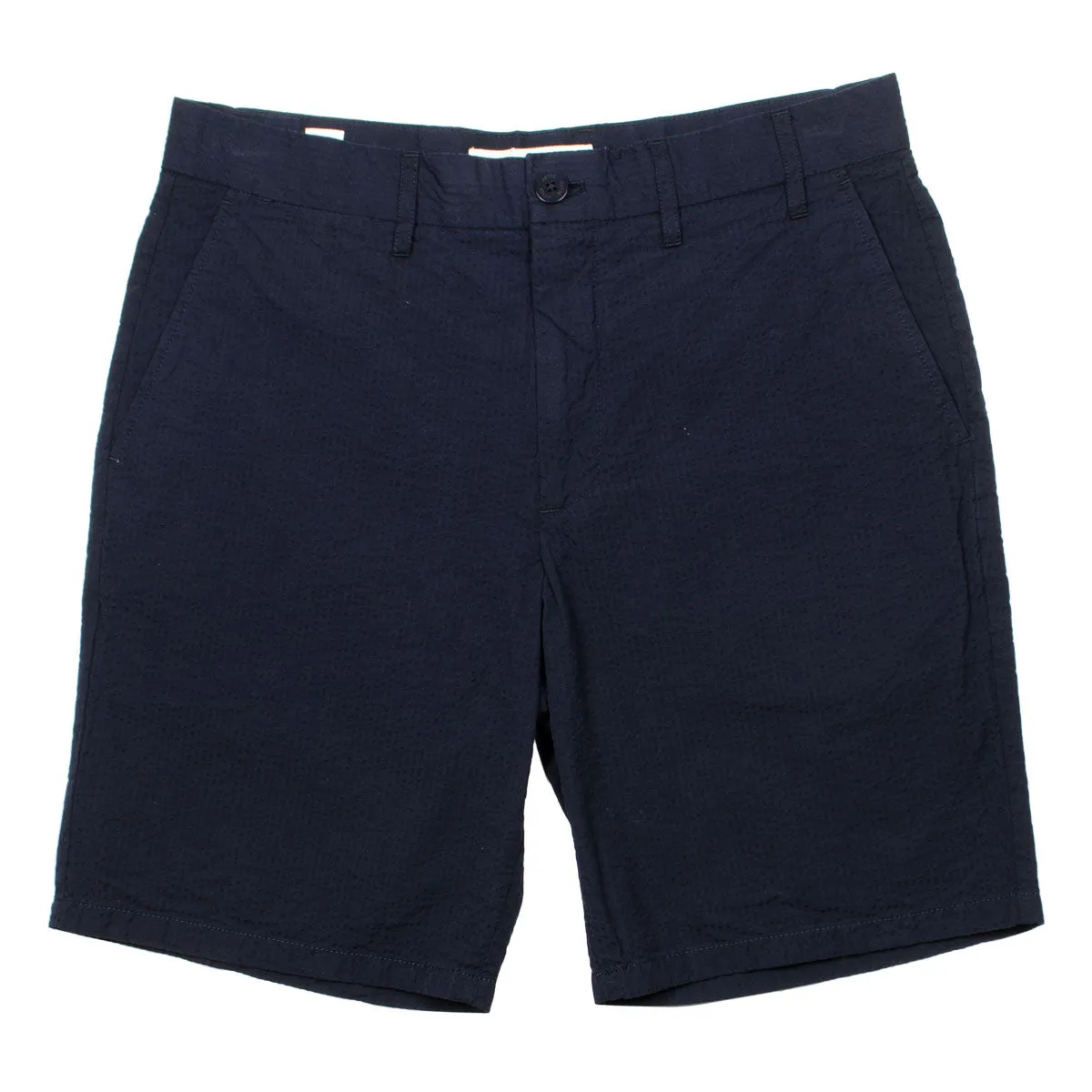 Norse Projects - Aros Seersucker Shorts - Dark Navy