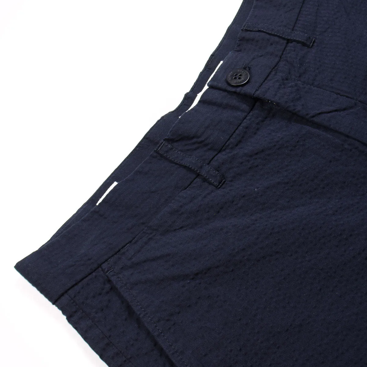 Norse Projects - Aros Seersucker Shorts - Dark Navy