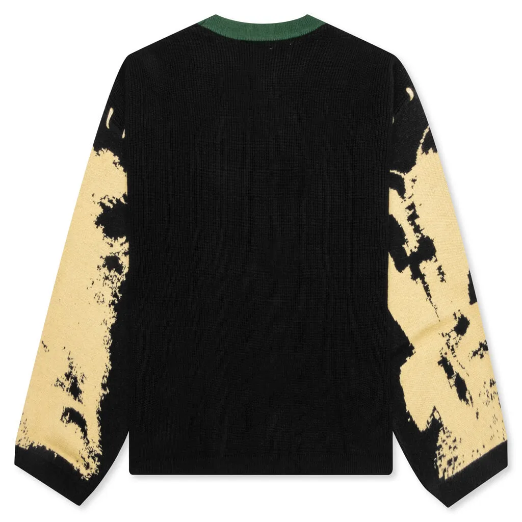 Ornaments Knit Sweater - Green/Black