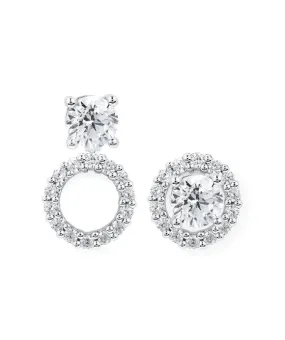 Ostbye - 14K White Gold Halo Earrings