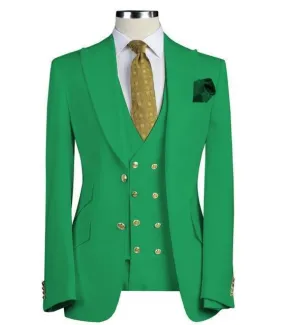 Oyedepo Green Three Piece Suit