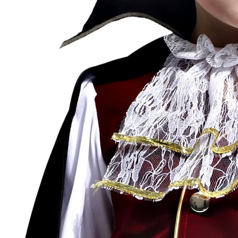 Party Halloween Kids Children Count Vampire Costume Fantasia Prince Vampire Cosplay Cloth For Boy