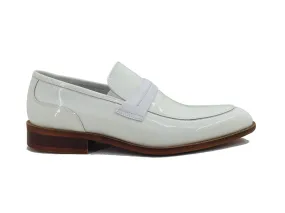 Patent Leather Tuxedo Penny Loafer