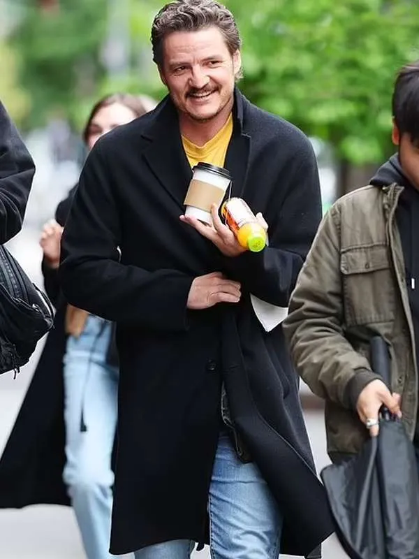 Pedro Pascal Materialists Black Coat - New American Jackets