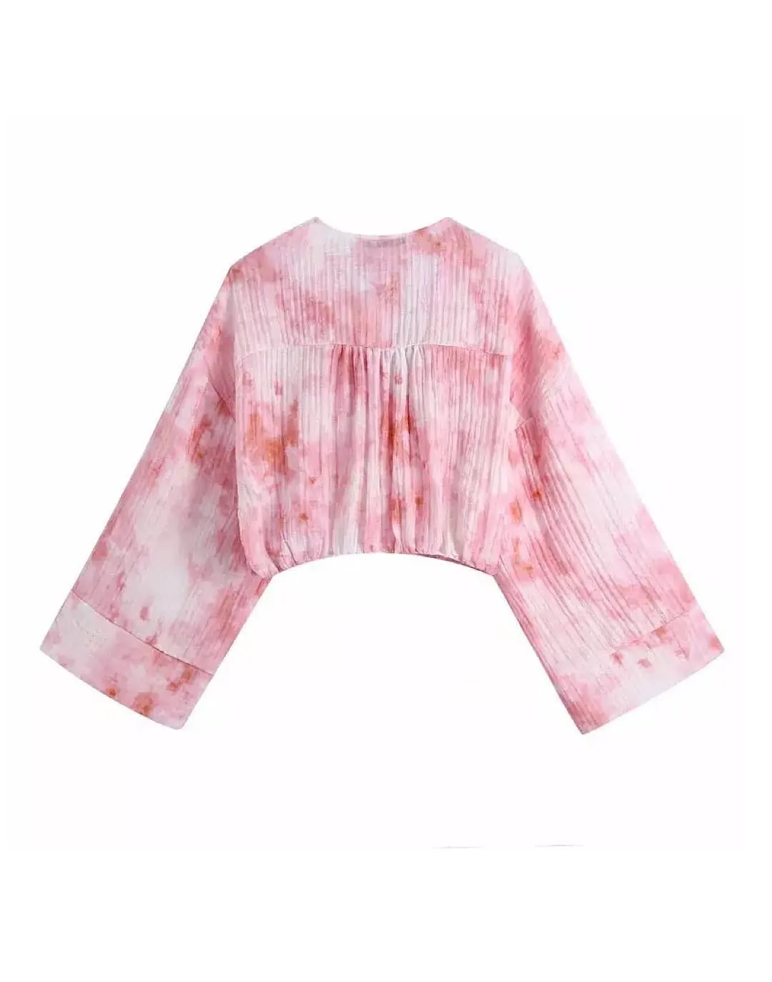 Pink Tie-Dye Shorts Set