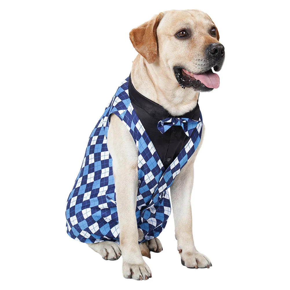 Plaid Pet Tuxedo Pet Vest