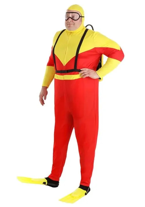 Plus Size Sunny Scuba Diver Costume | Adult Occupation Costumes