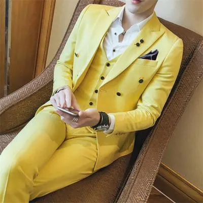 Private Meeting Slim Fit 3 Piece Suit