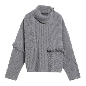 PULL FAITI Woman Grey Medium 