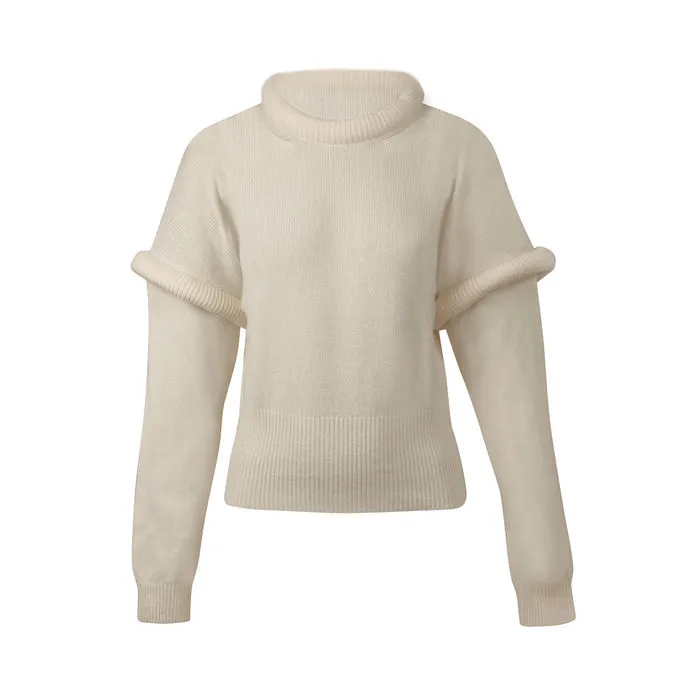 PULL IN LANA CON MANICHE STACCABILI Donna Panna