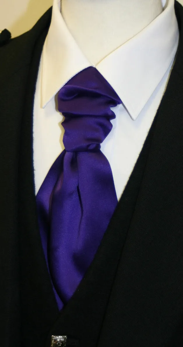 Purple Ruche Cravat