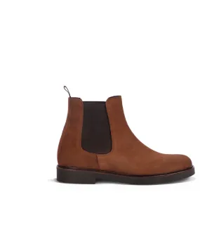 Rust suede Chelsea boots