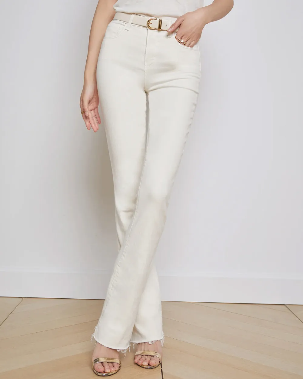 Ruth High Rise Straight Jean in Vintage White