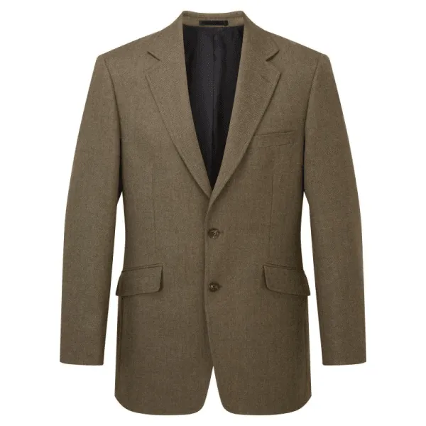 Schoffel Mens Belgrave Tweed Sports Blazer in Loden Green Herringbone