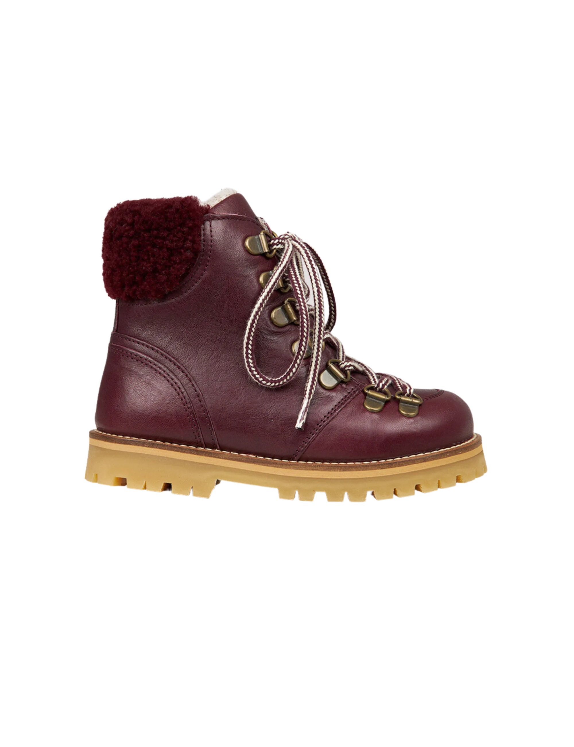 Shearling Winter Boot - Plum