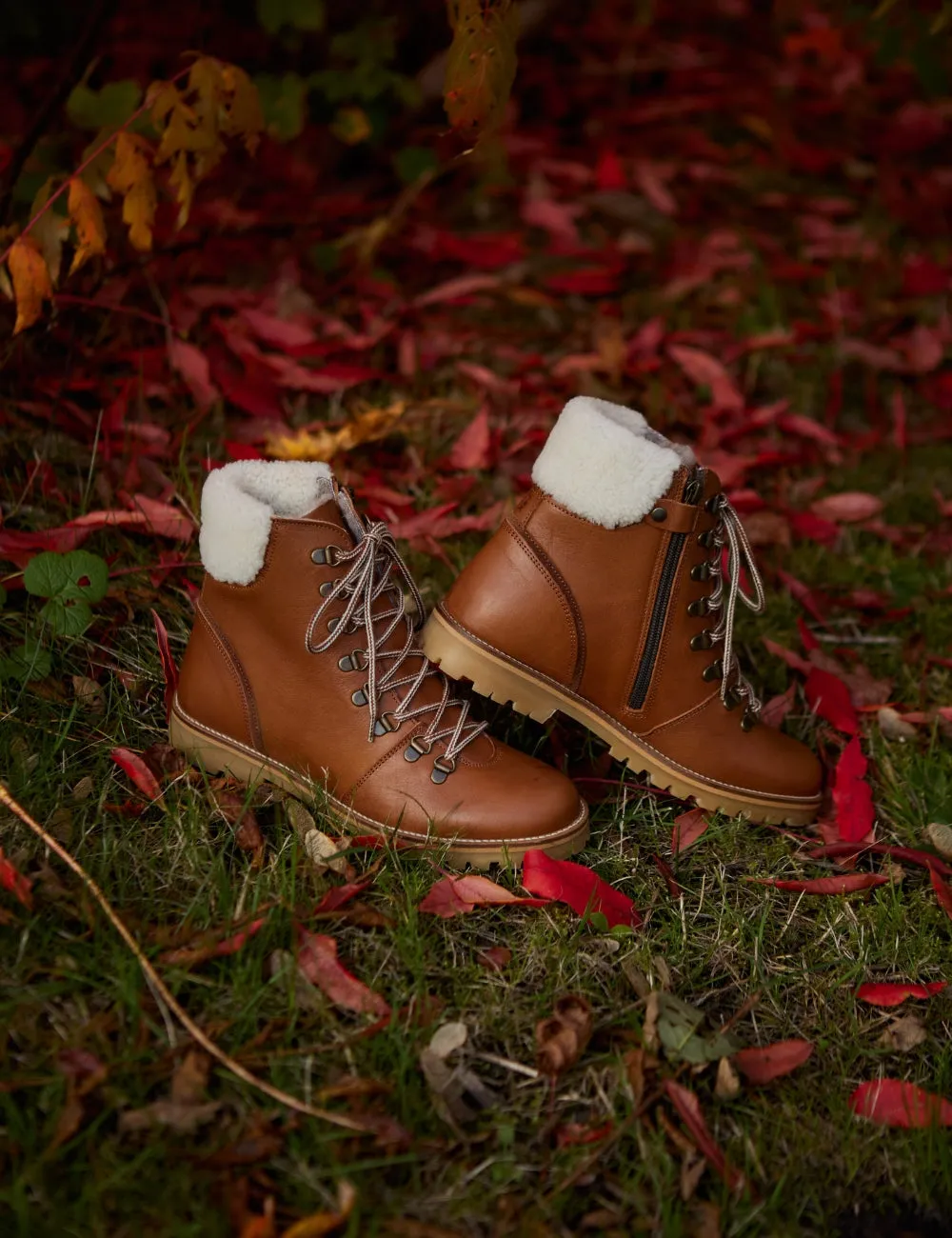 Shearling Winter Boot Women - Cognac