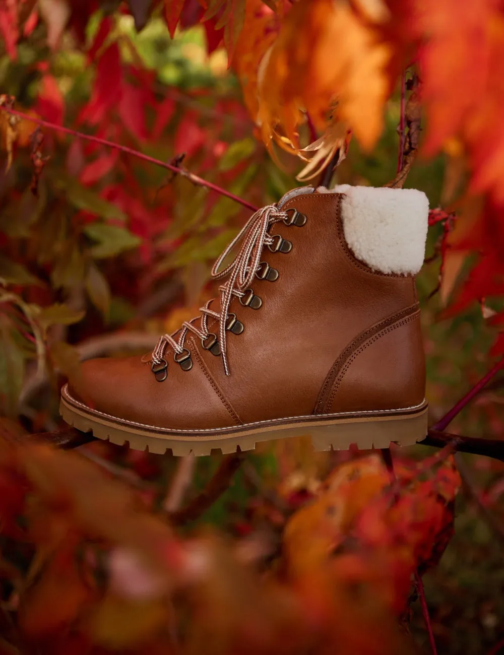 Shearling Winter Boot Women - Cognac