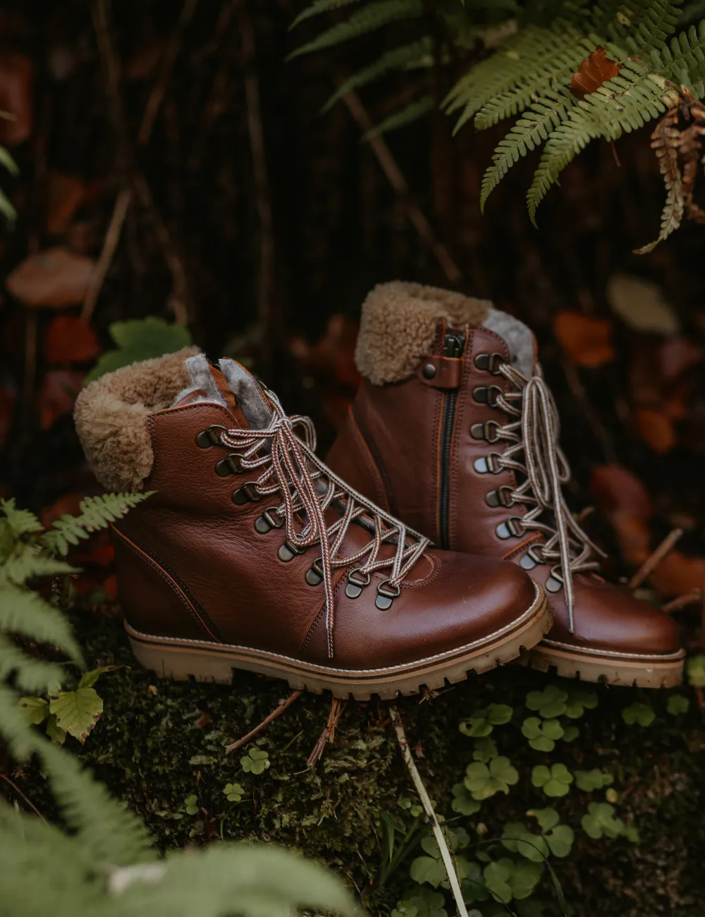 Shearling Winter Boot Women - Hazelnut