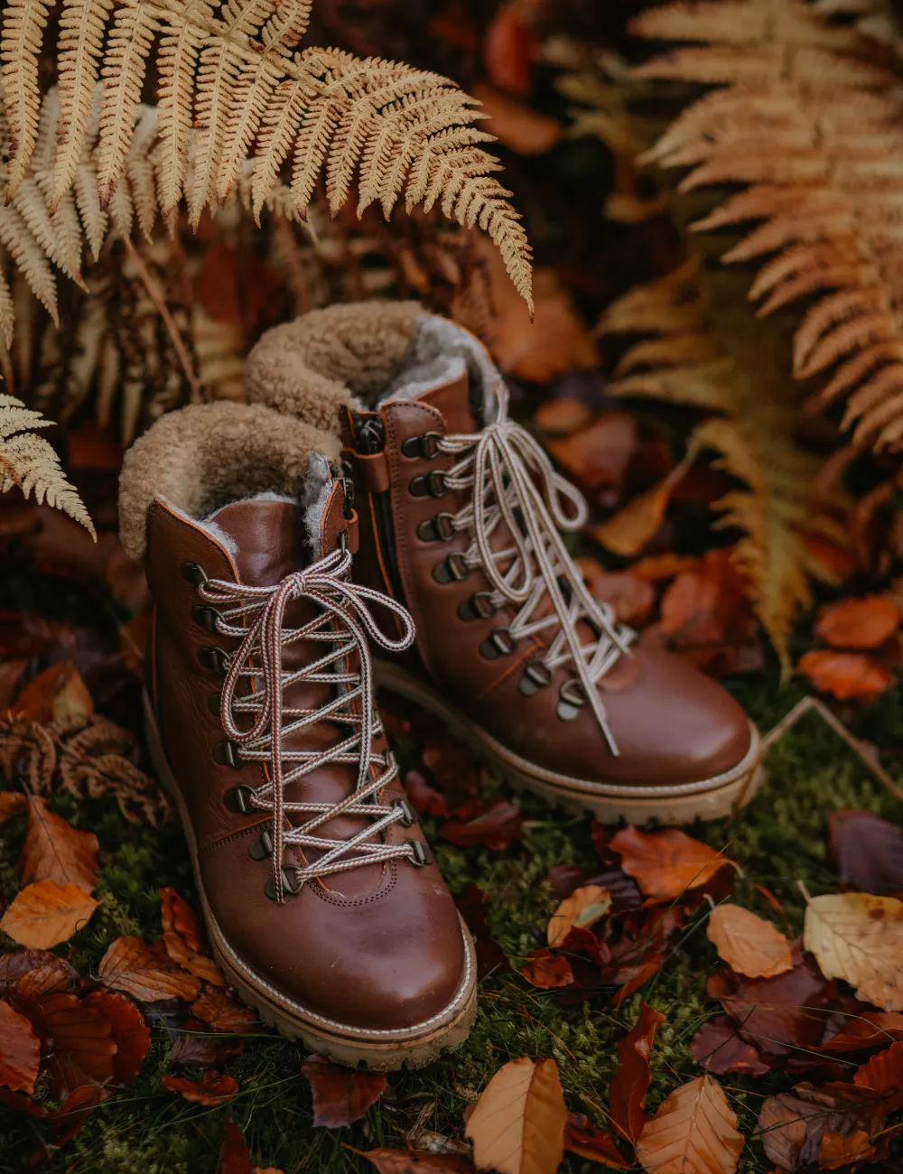 Shearling Winter Boot Women - Hazelnut