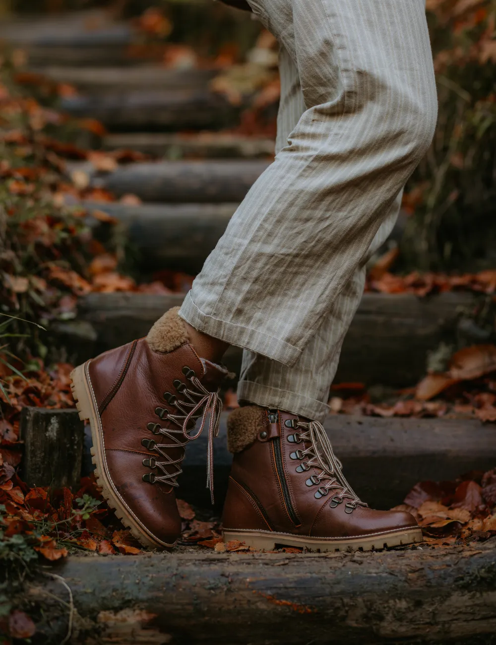 Shearling Winter Boot Women - Hazelnut