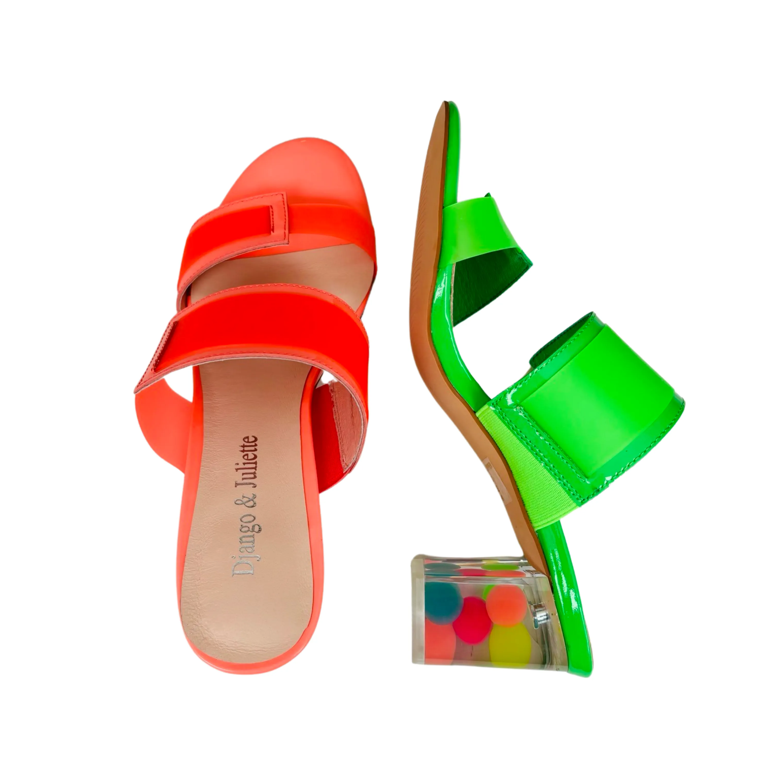 Sistel Lime Bubble Heel Slide