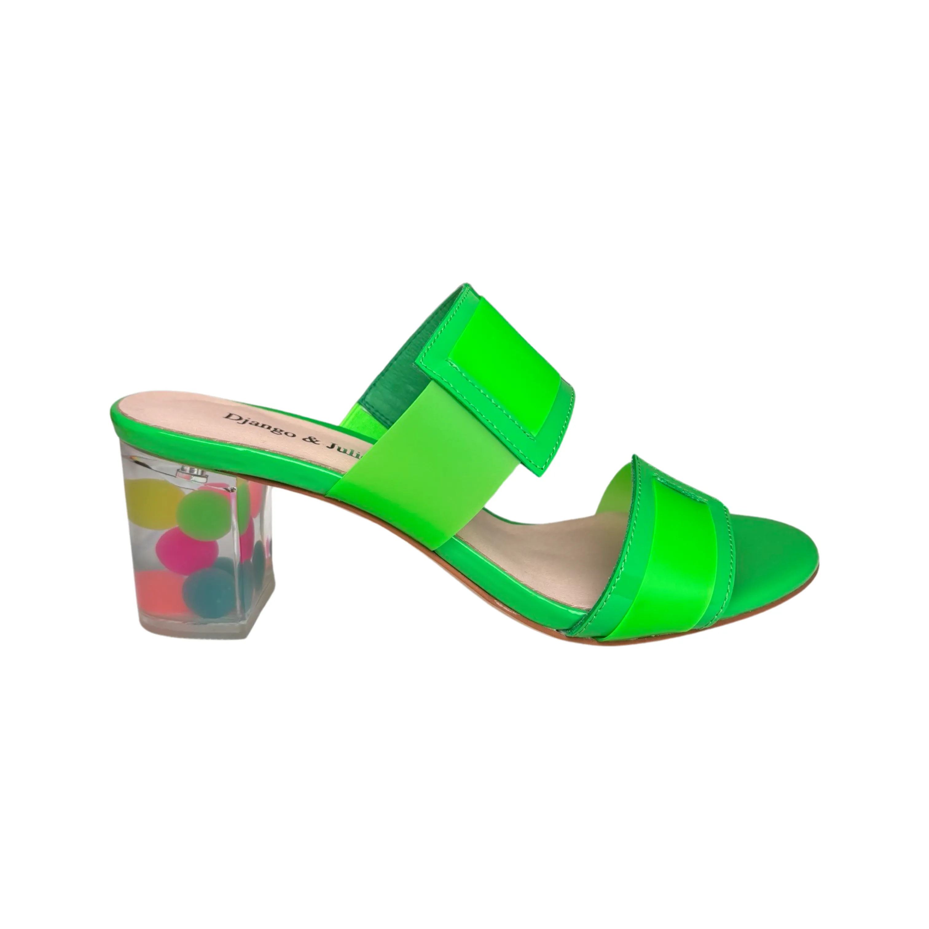 Sistel Lime Bubble Heel Slide