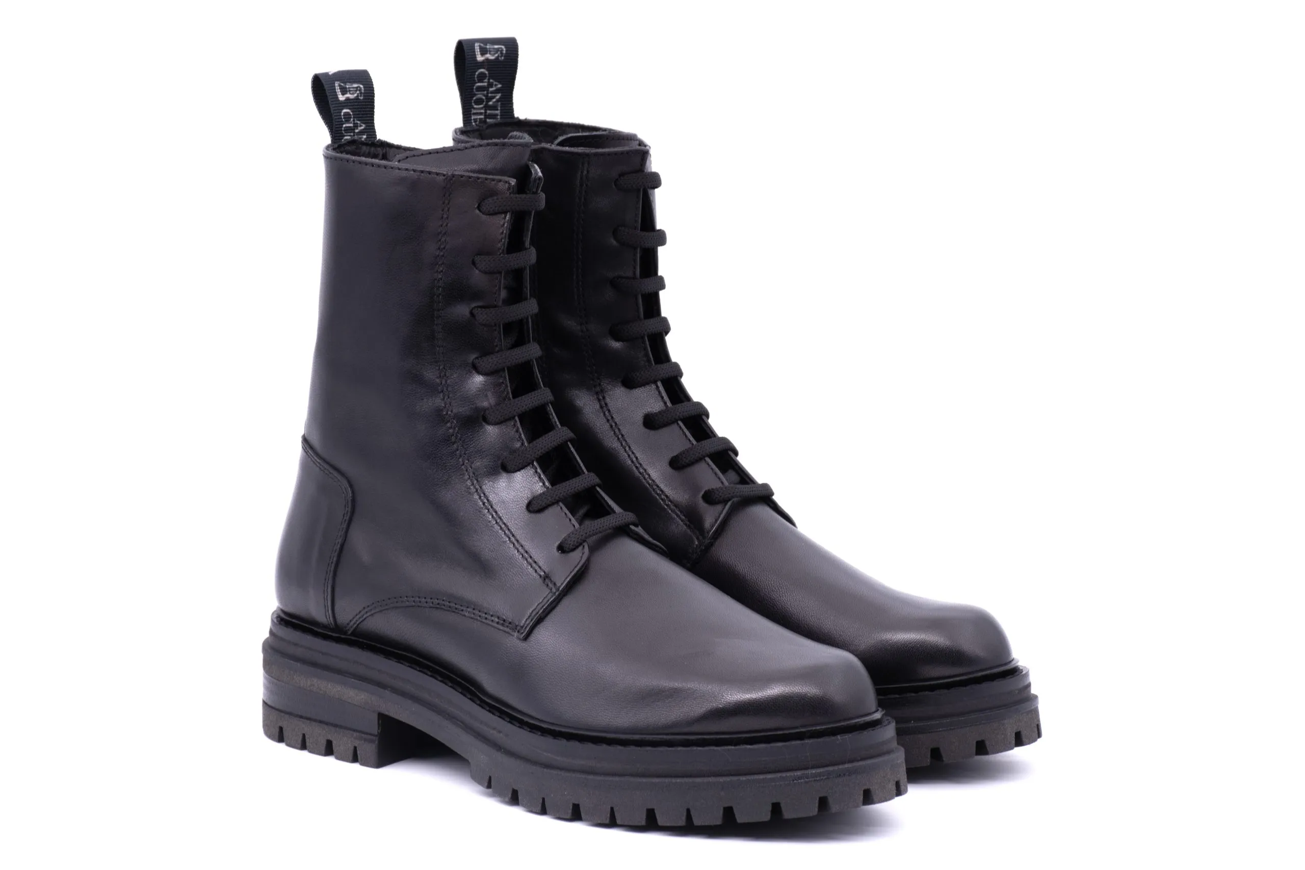 Soft leather Combat Boots