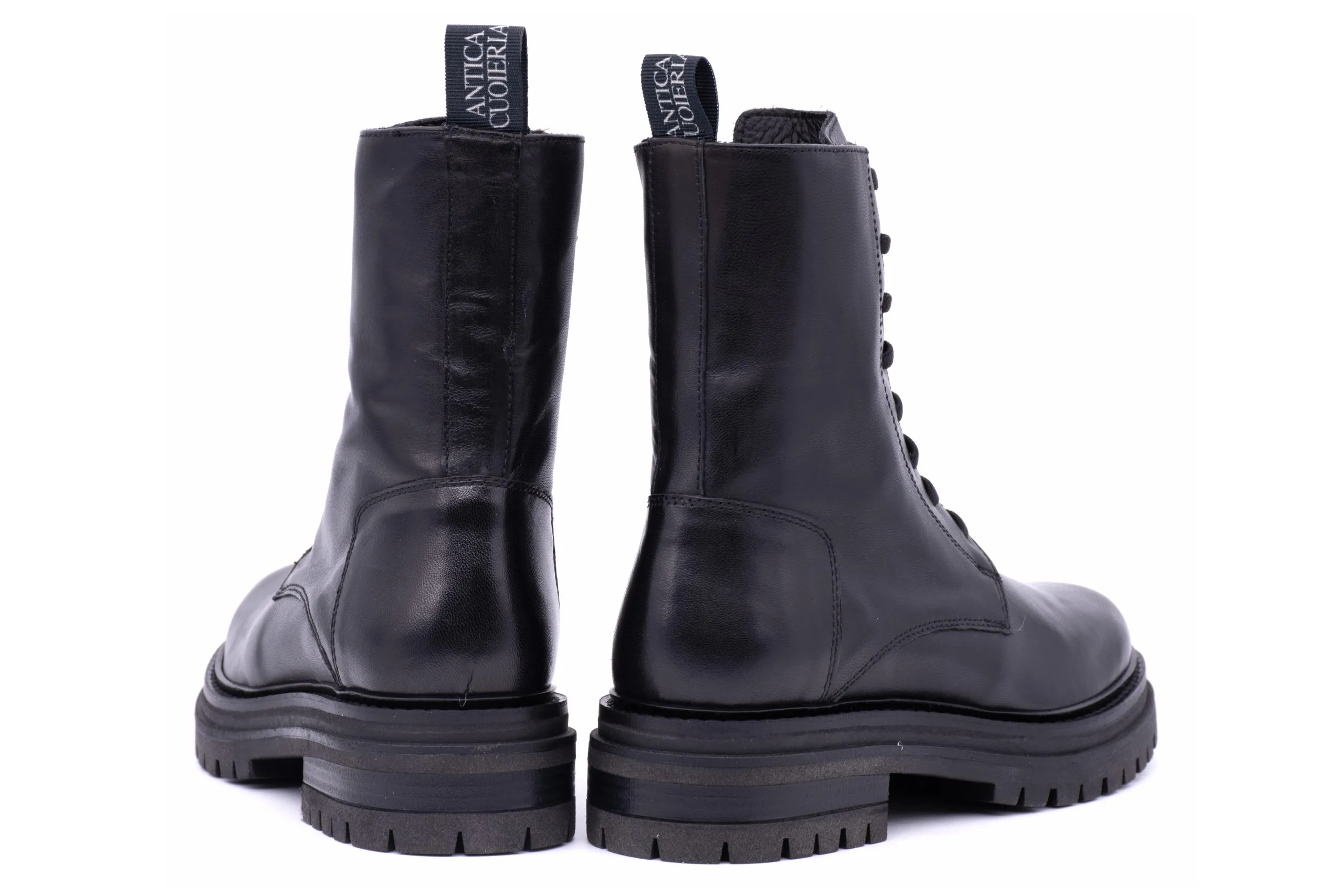 Soft leather Combat Boots