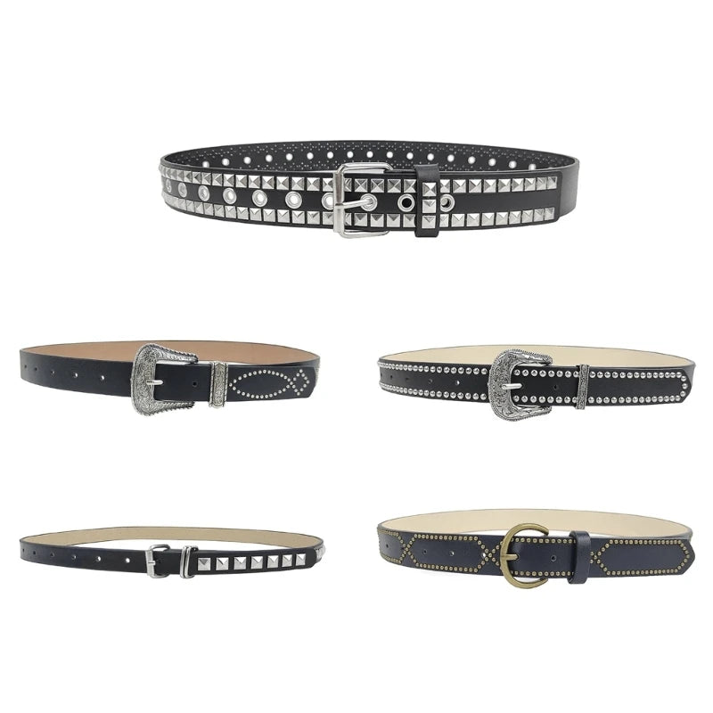 Studded Thin Belt For Women