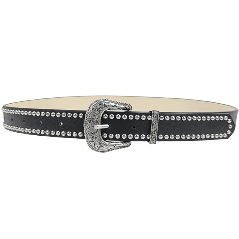 Studded Thin Belt For Women