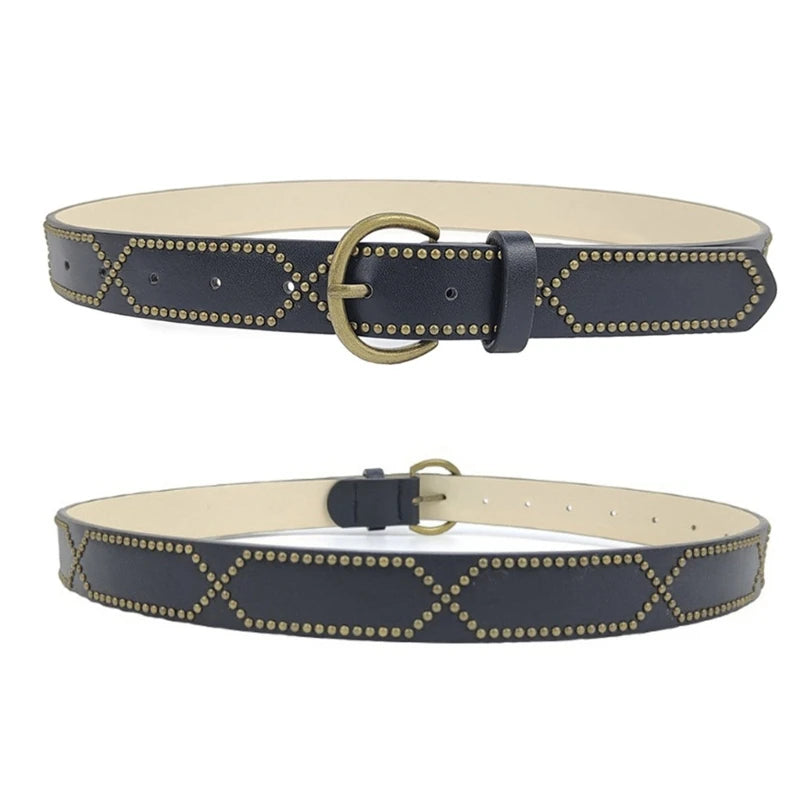 Studded Thin Belt For Women