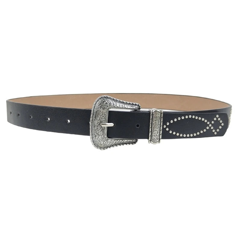 Studded Thin Belt For Women