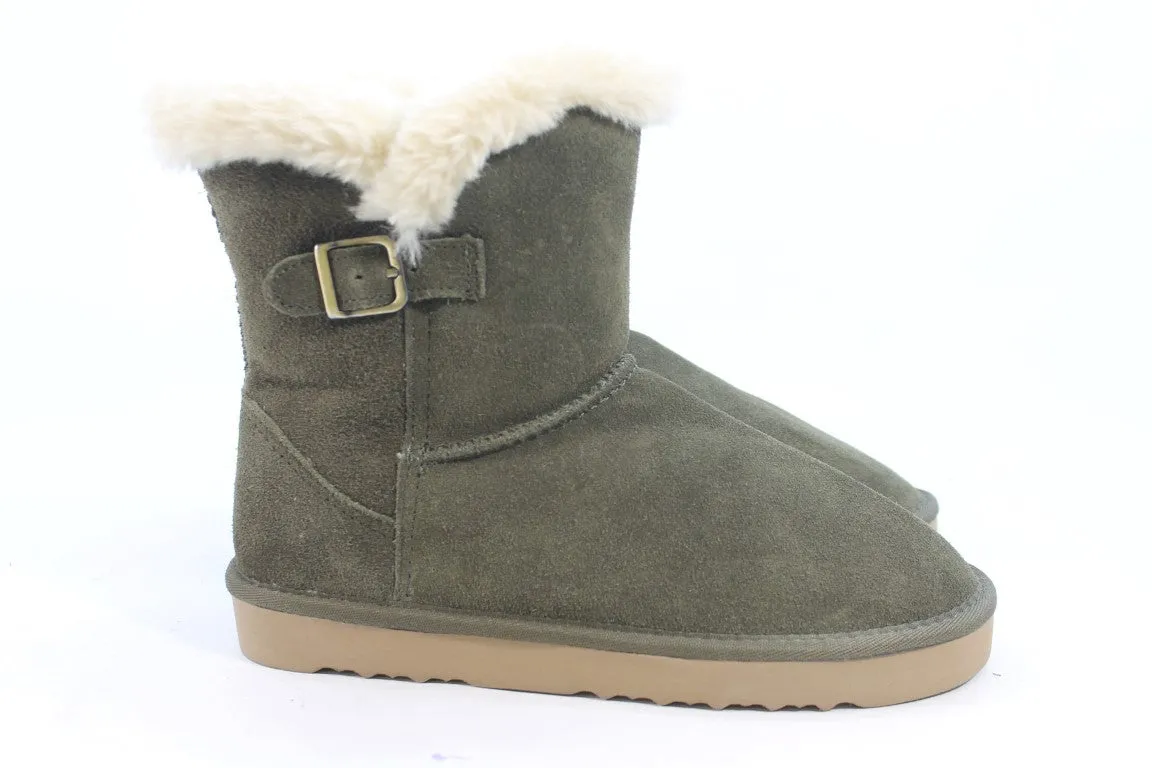 Style & Co. Tiny2 Women's Green Boots 7M(ZAP19137)