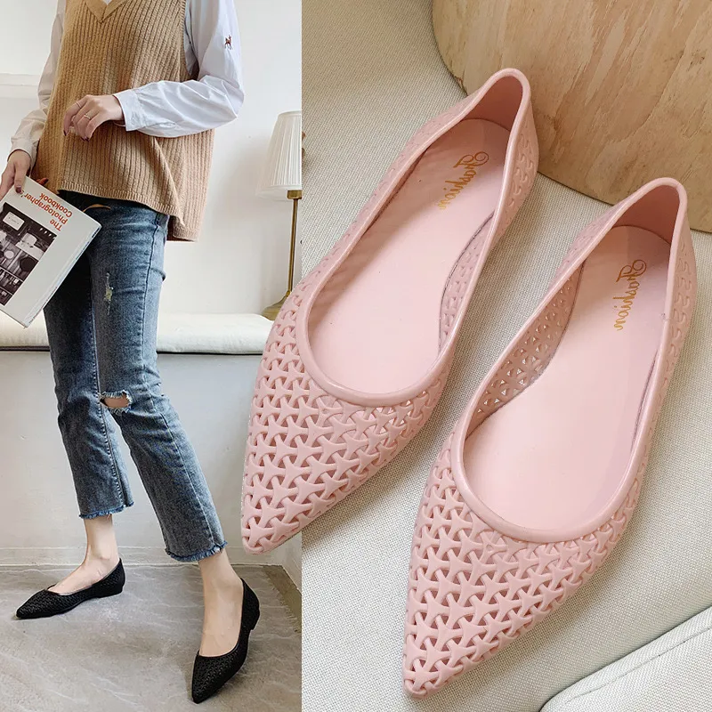 Summer Casual Fashion Shallow Hollow Women's Flat Shoes.