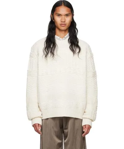 System Off-White Overlaped Neck Sweater