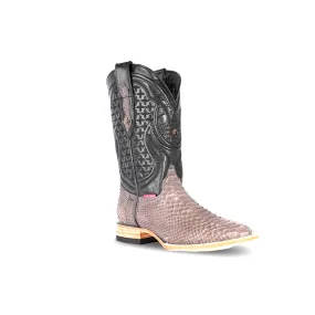 Texas Country Exotic Boot PN30 Phyton Gris Nobuck H501