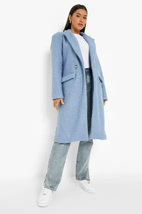 Textured Wool Look Coat