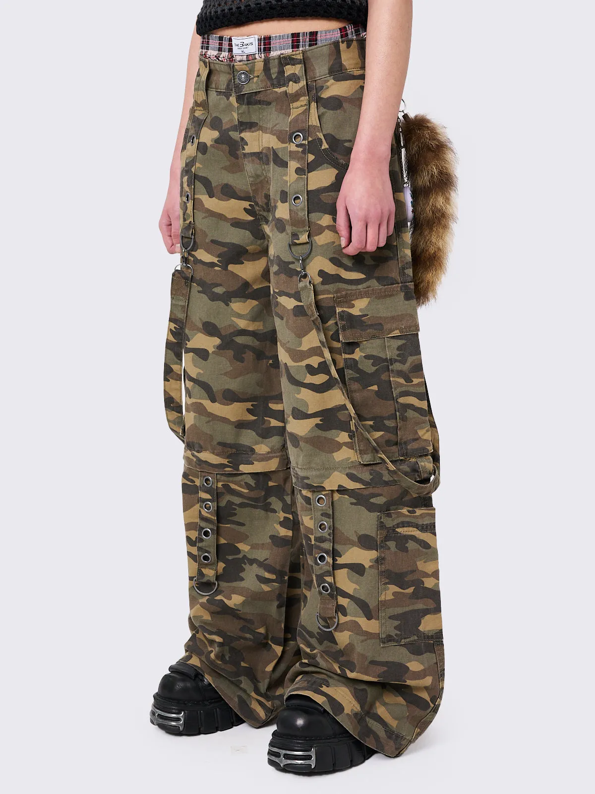 Trek Camo Wide Leg Cargo Pants