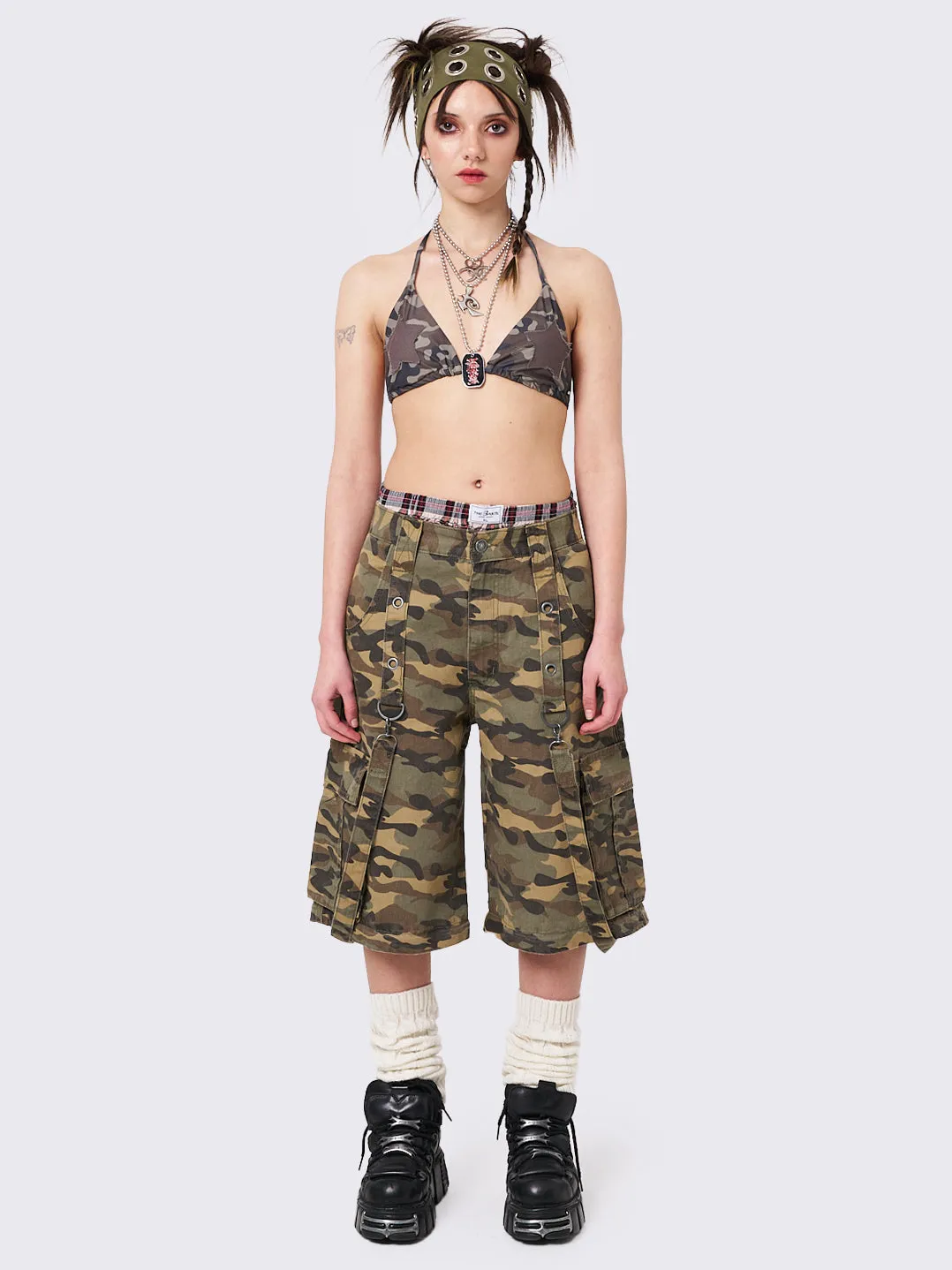 Trek Camo Wide Leg Cargo Pants