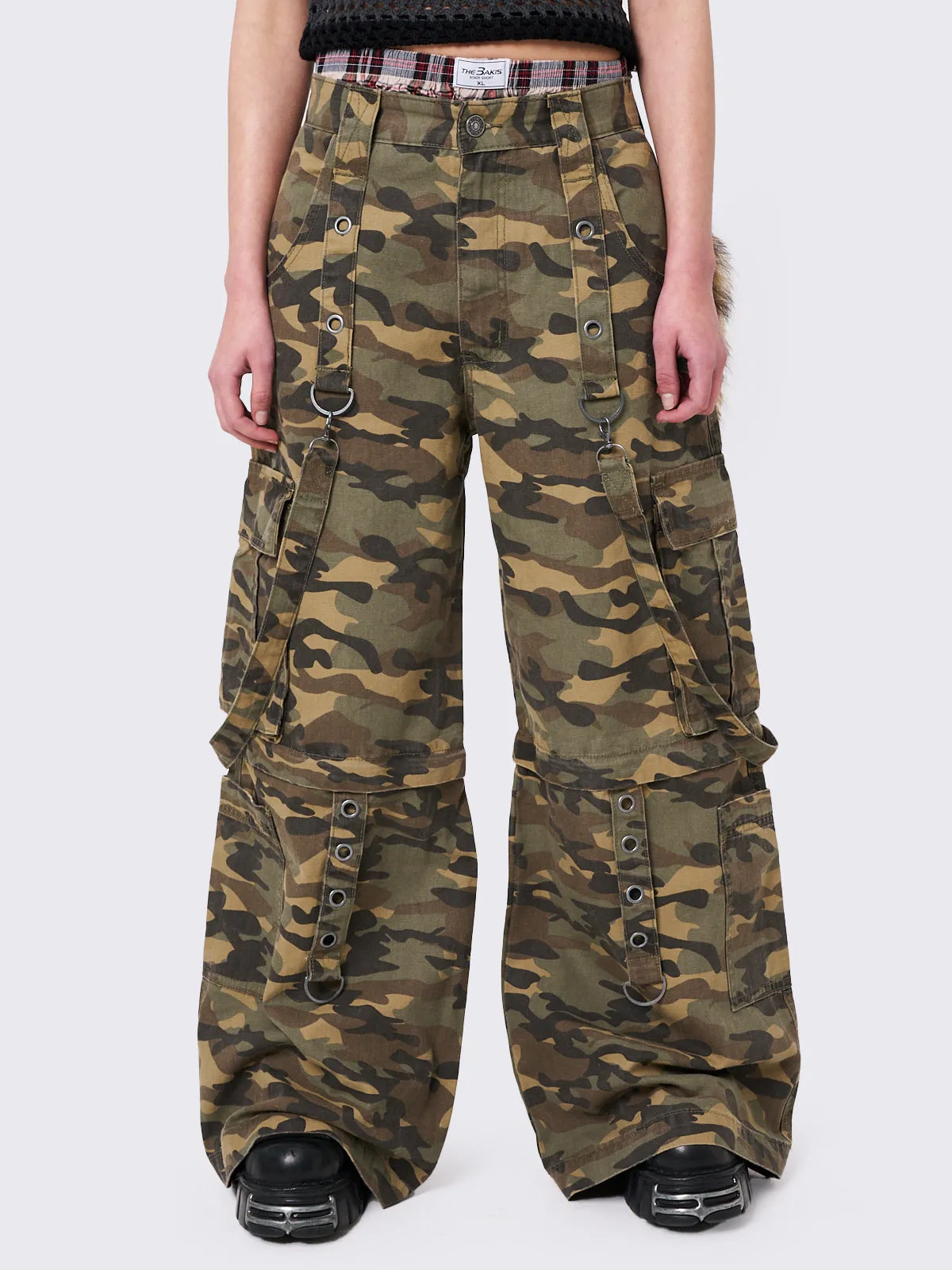 Trek Camo Wide Leg Cargo Pants