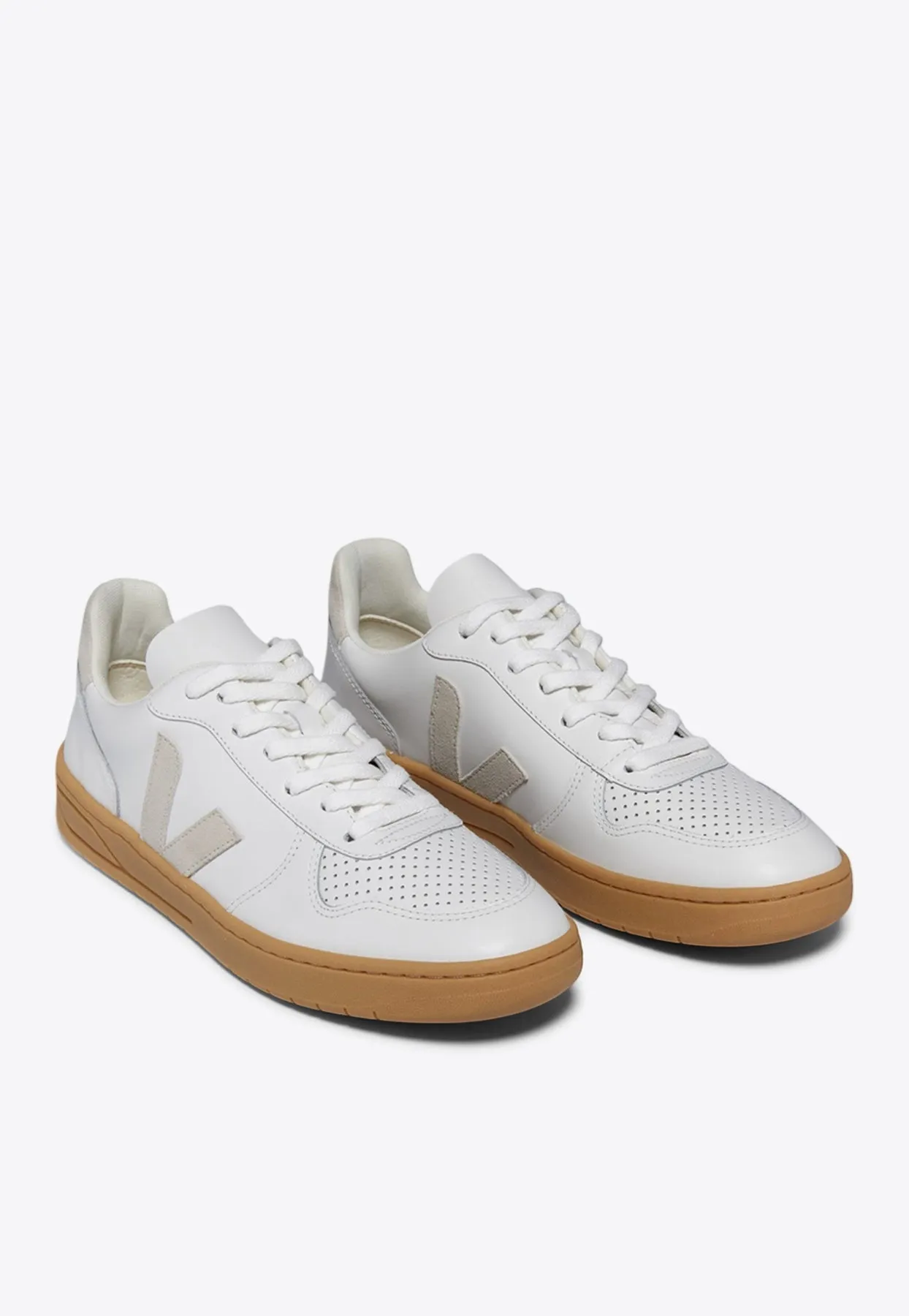 V-10 Low-Top Leather Sneakers