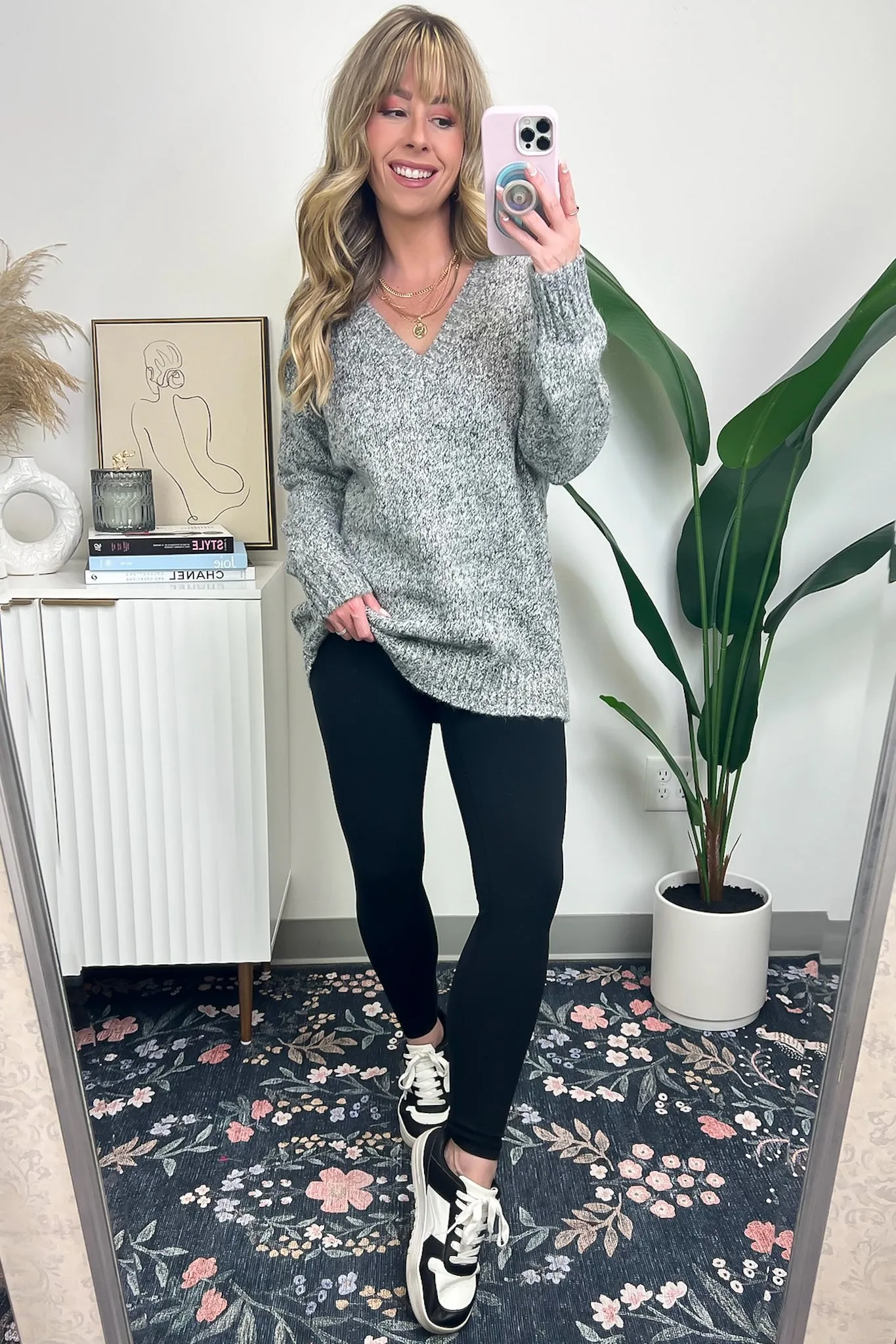 Vetta Soft Knit V-Neck Sweater - FINAL SALE