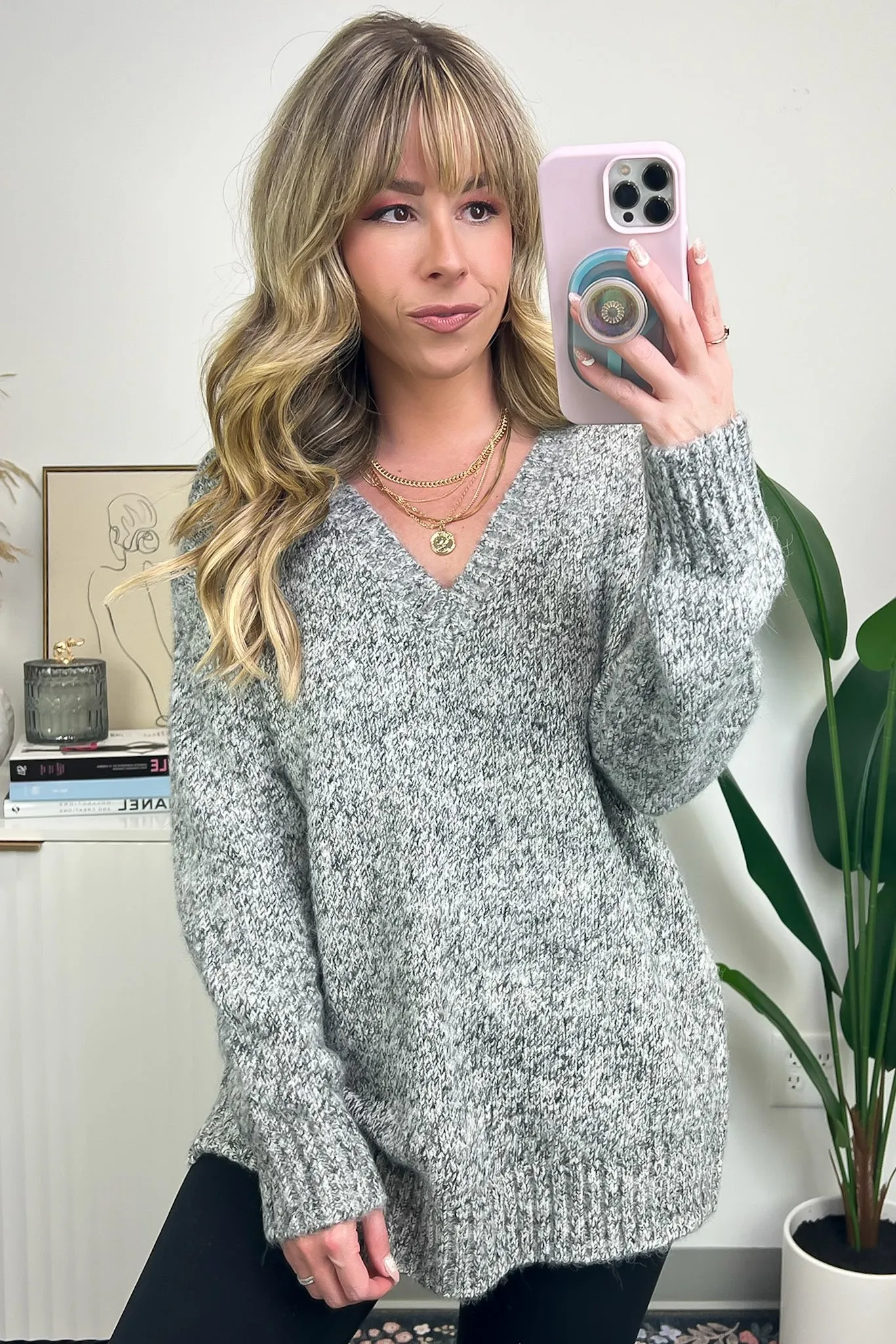 Vetta Soft Knit V-Neck Sweater - FINAL SALE