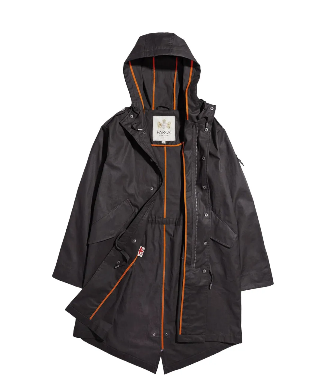 Watson Waxed Cotton Long-Length Parka