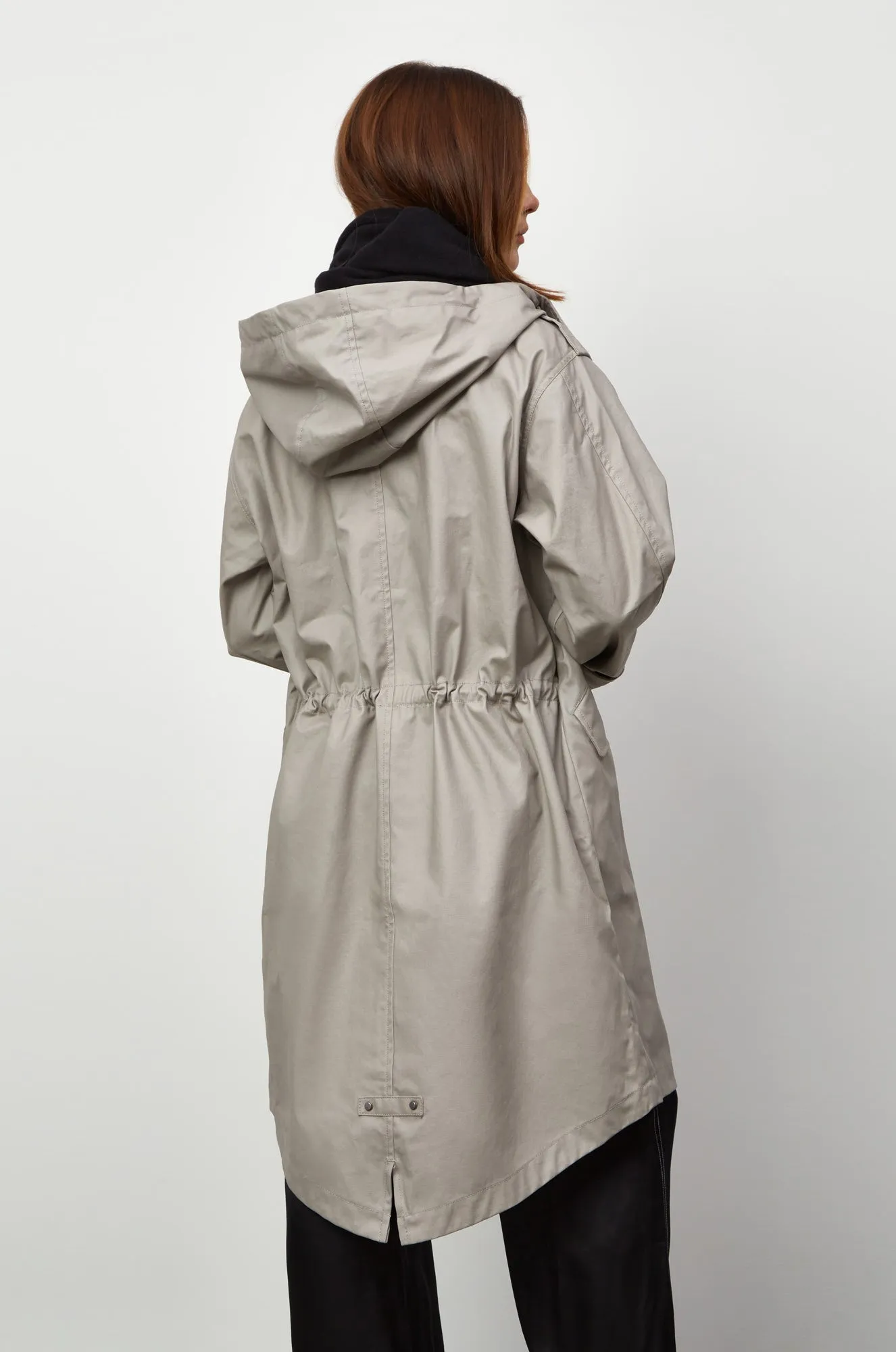 Watson Waxed Cotton Long-Length Parka