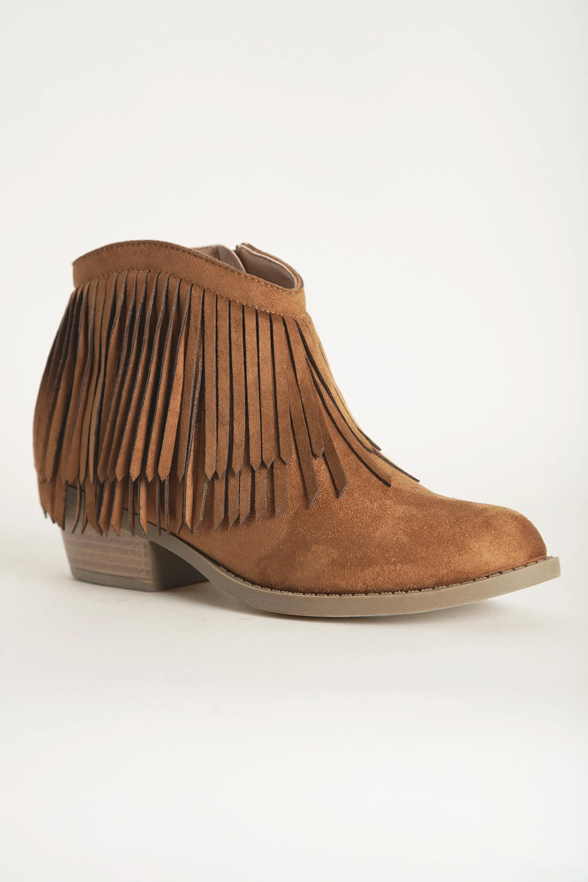 Western Fringe Ankle Boots