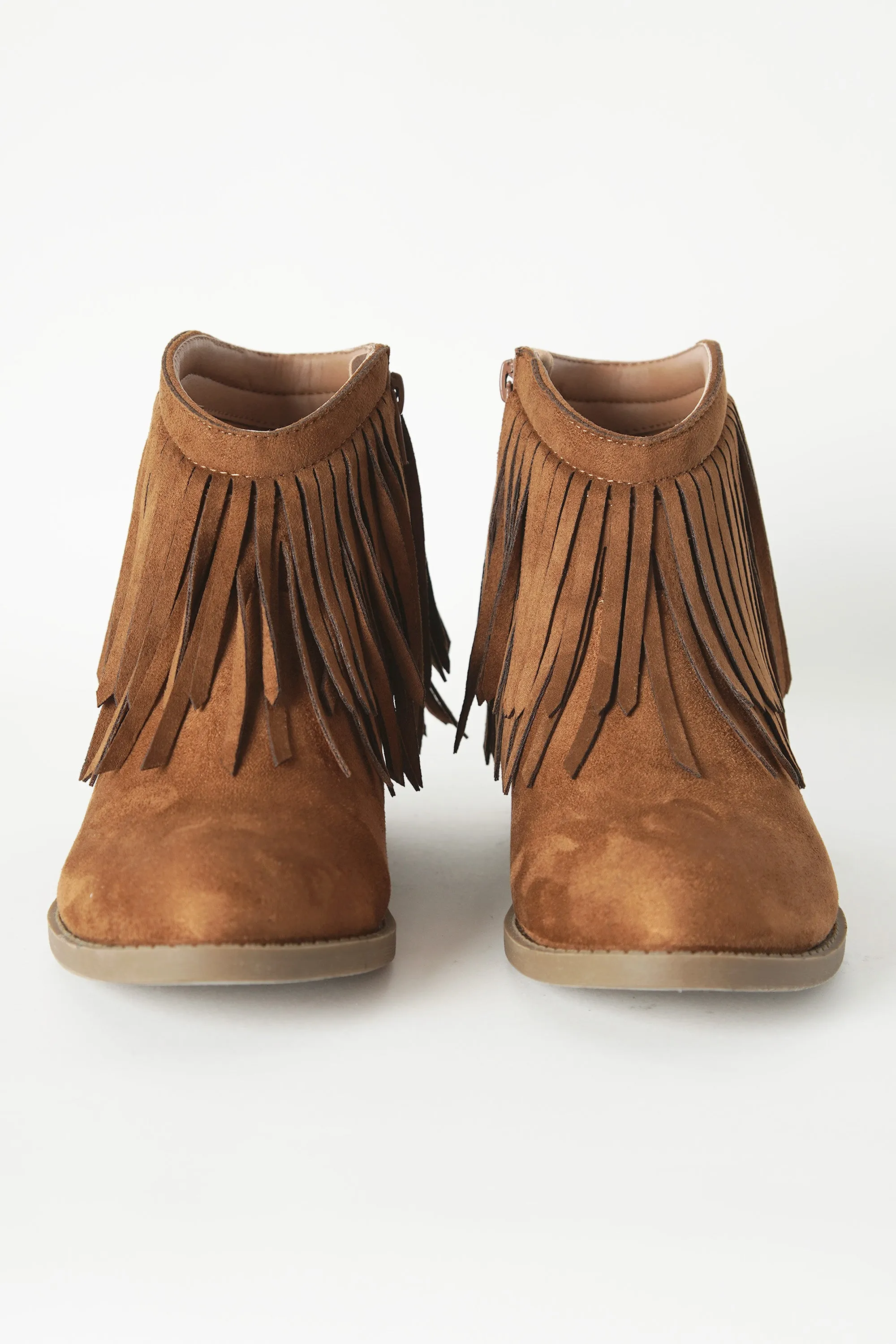 Western Fringe Ankle Boots