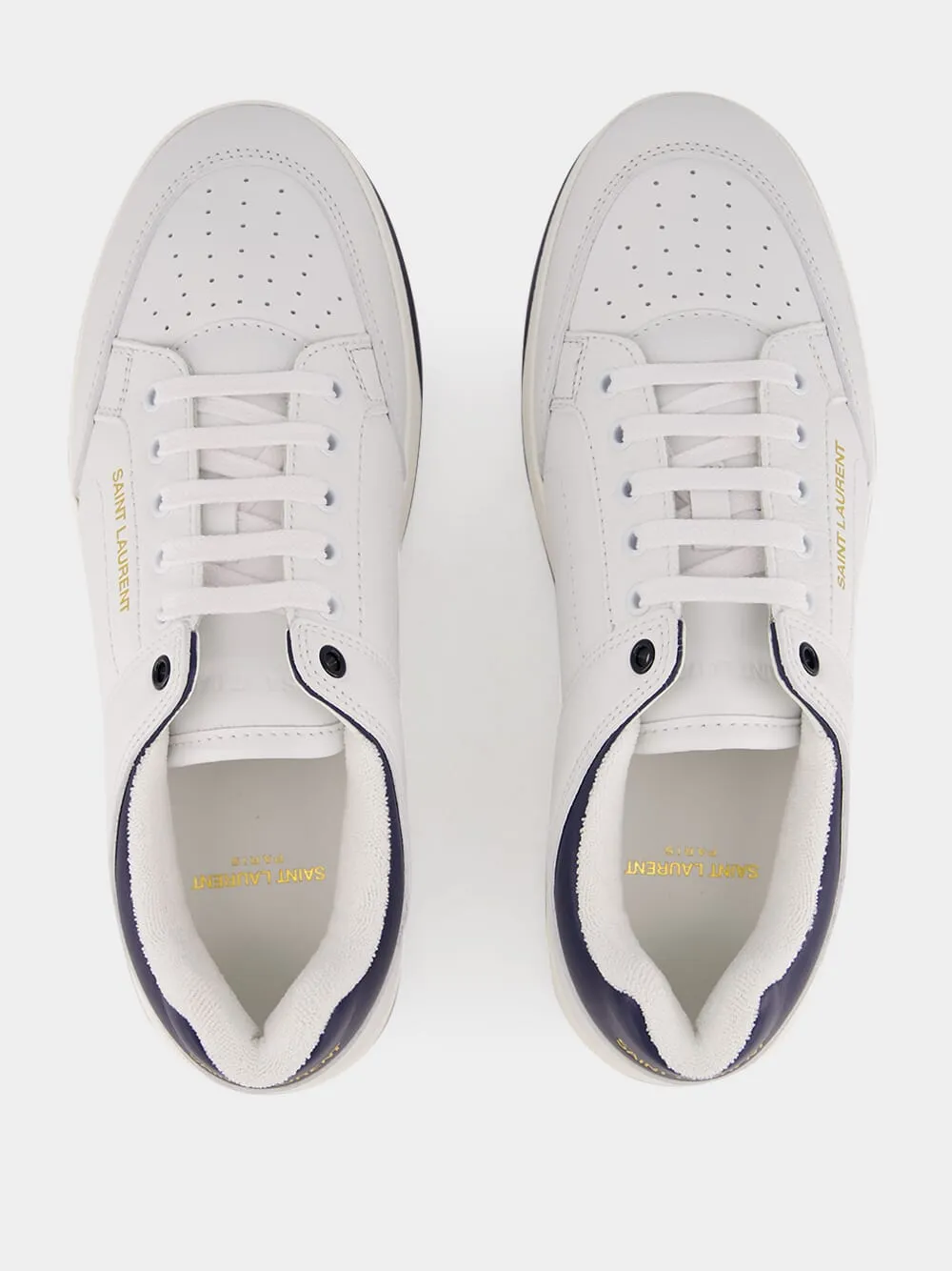 White SL/61 Lace-Up Sneakers