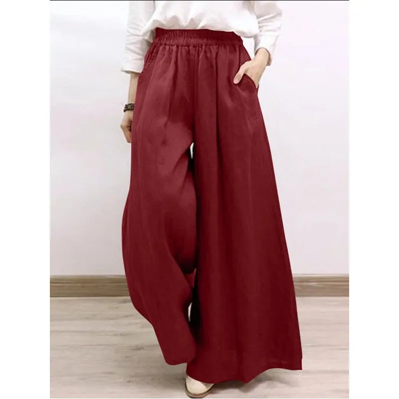 Wide Leg Pants Fashion Casual Versatile Solid Color