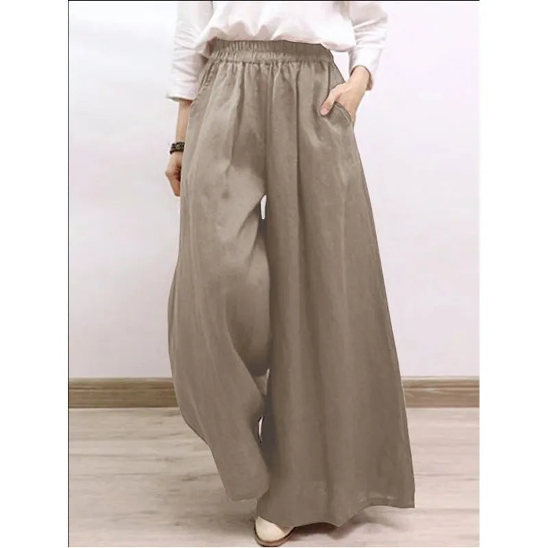 Wide Leg Pants Fashion Casual Versatile Solid Color